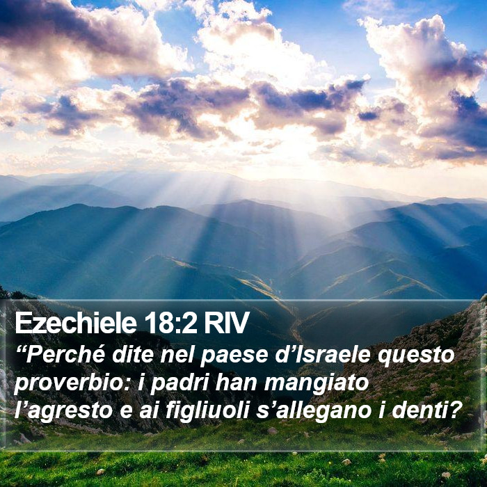 Ezechiele 18:2 RIV Bible Study