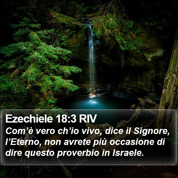 Ezechiele 18:3 RIV Bible Study