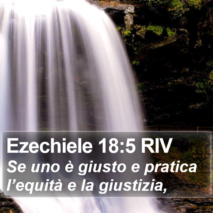 Ezechiele 18:5 RIV Bible Study