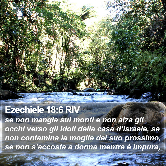 Ezechiele 18:6 RIV Bible Study