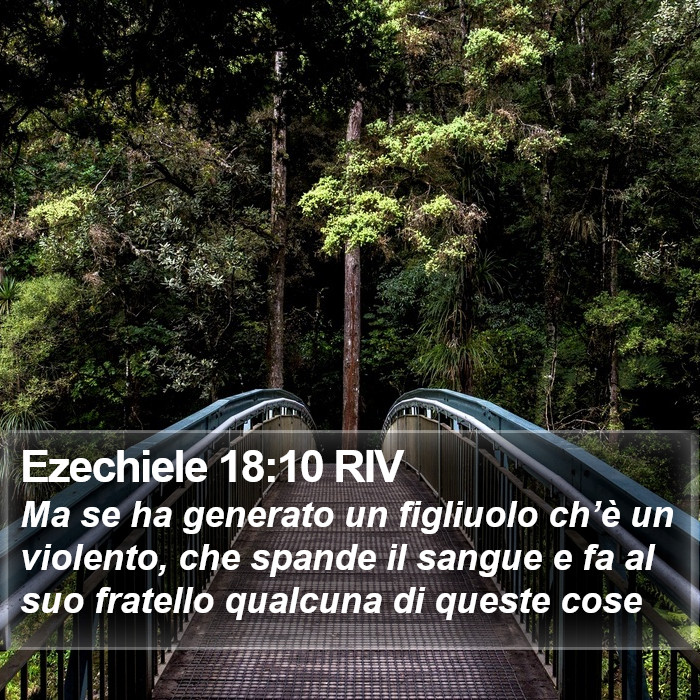 Ezechiele 18:10 RIV Bible Study