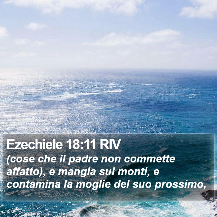 Ezechiele 18:11 RIV Bible Study