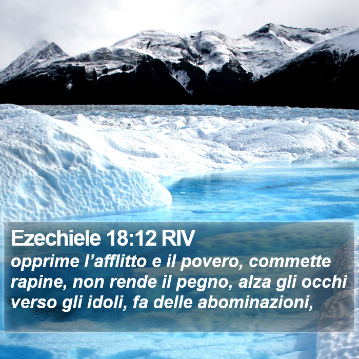 Ezechiele 18:12 RIV Bible Study