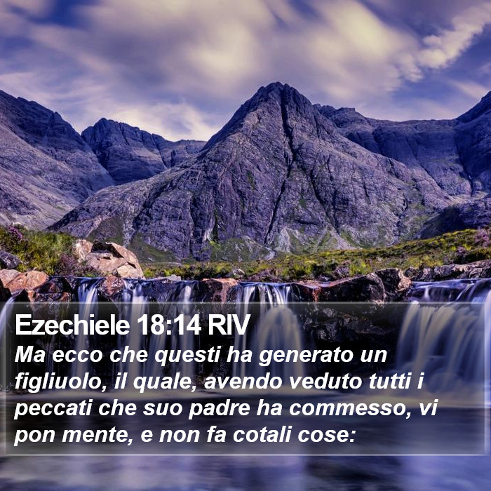 Ezechiele 18:14 RIV Bible Study