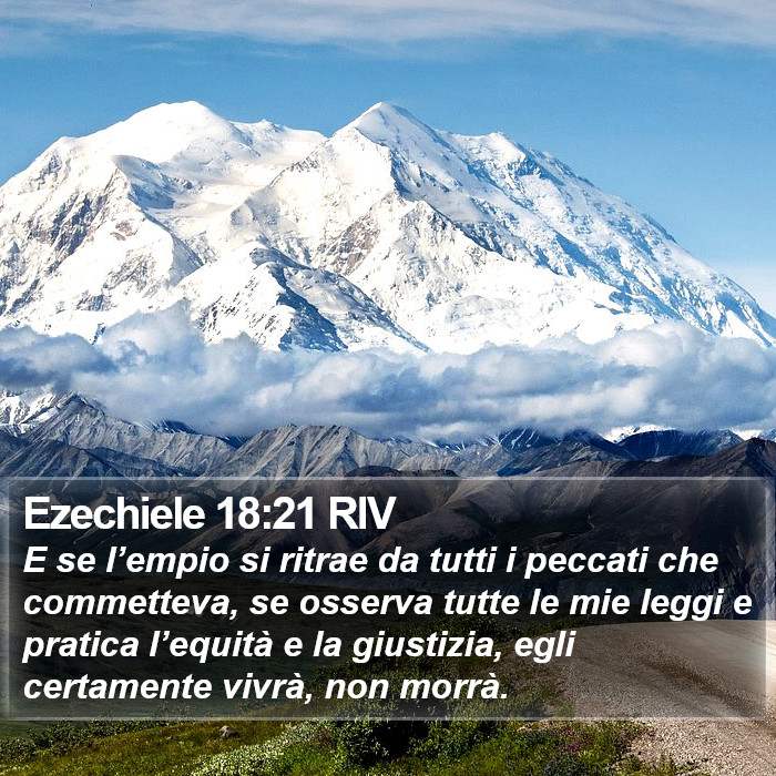 Ezechiele 18:21 RIV Bible Study