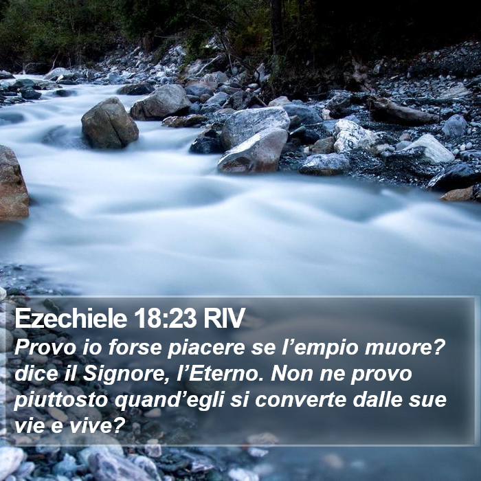 Ezechiele 18:23 RIV Bible Study