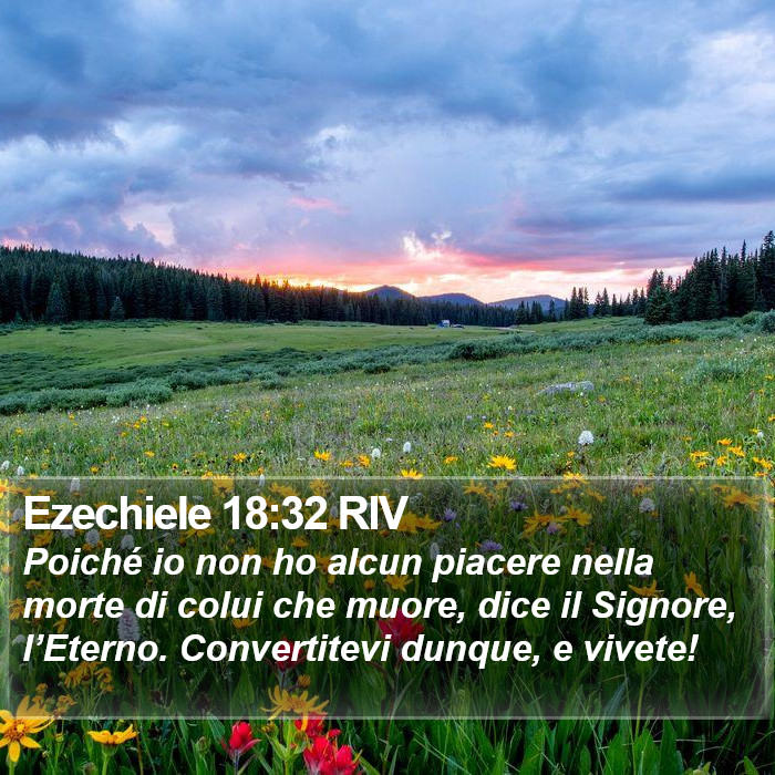 Ezechiele 18:32 RIV Bible Study