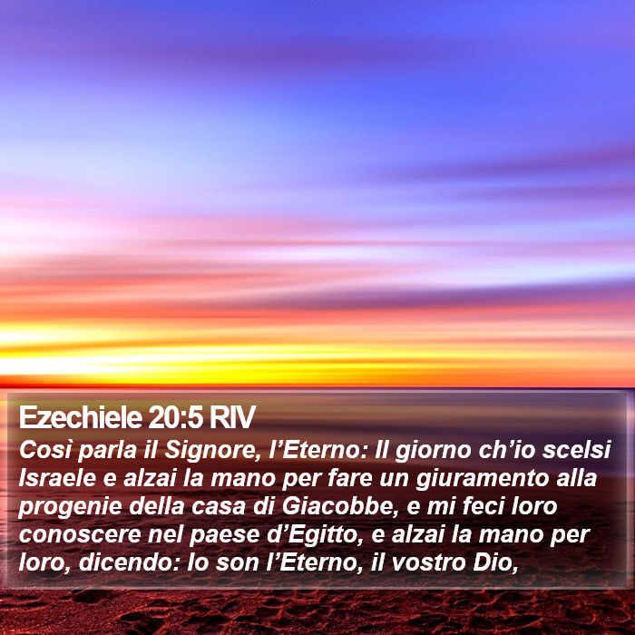 Ezechiele 20:5 RIV Bible Study