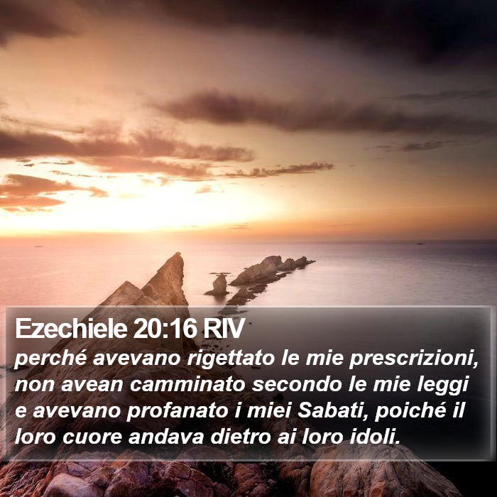 Ezechiele 20:16 RIV Bible Study