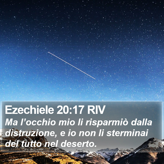 Ezechiele 20:17 RIV Bible Study