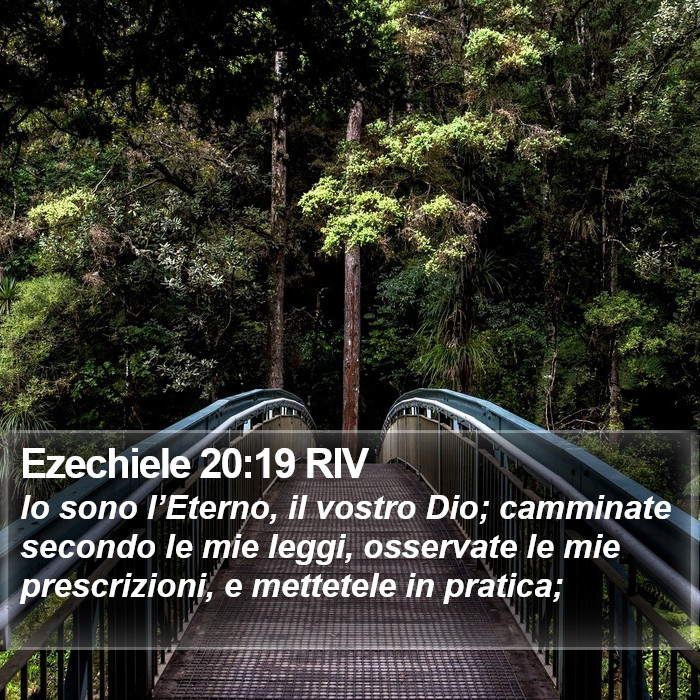 Ezechiele 20:19 RIV Bible Study