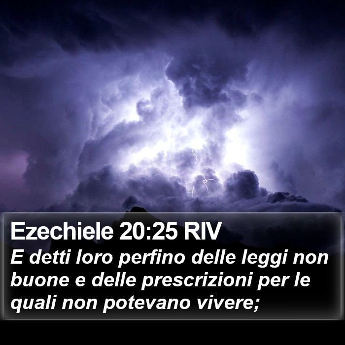 Ezechiele 20:25 RIV Bible Study
