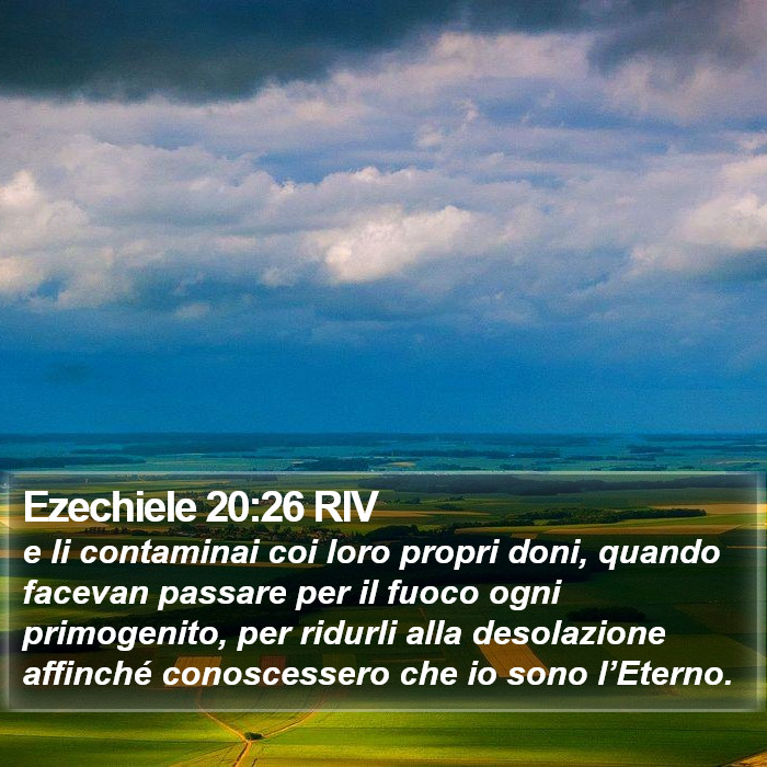 Ezechiele 20:26 RIV Bible Study