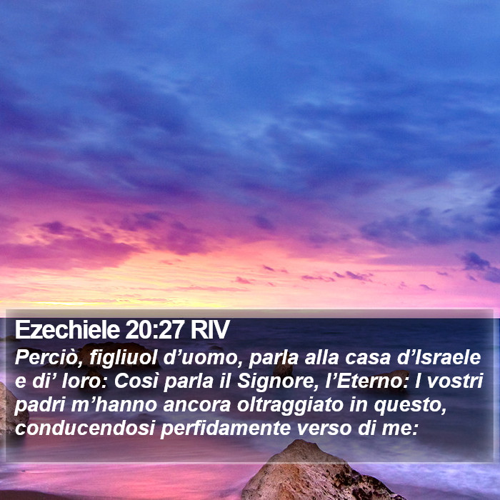Ezechiele 20:27 RIV Bible Study