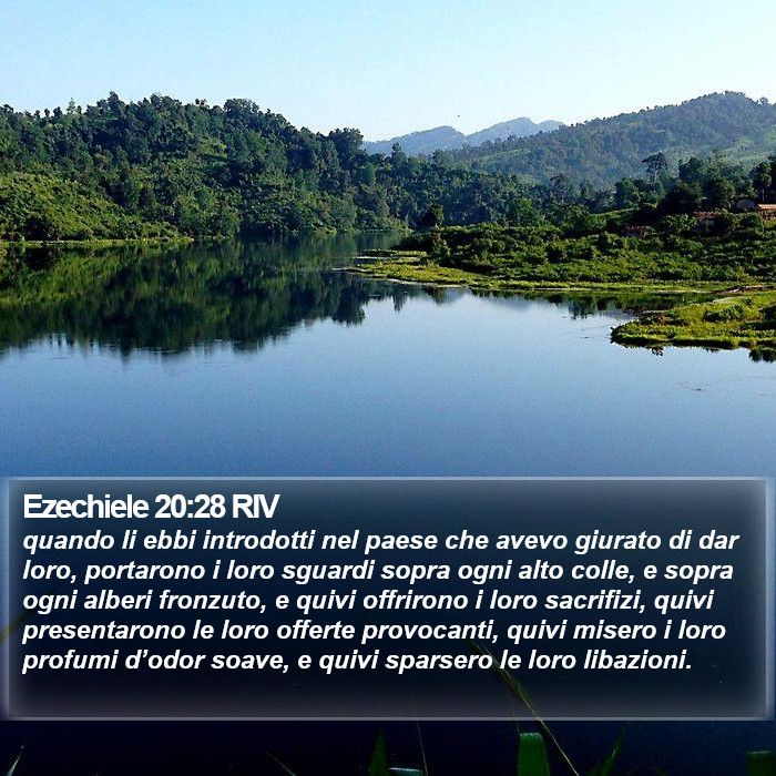 Ezechiele 20:28 RIV Bible Study