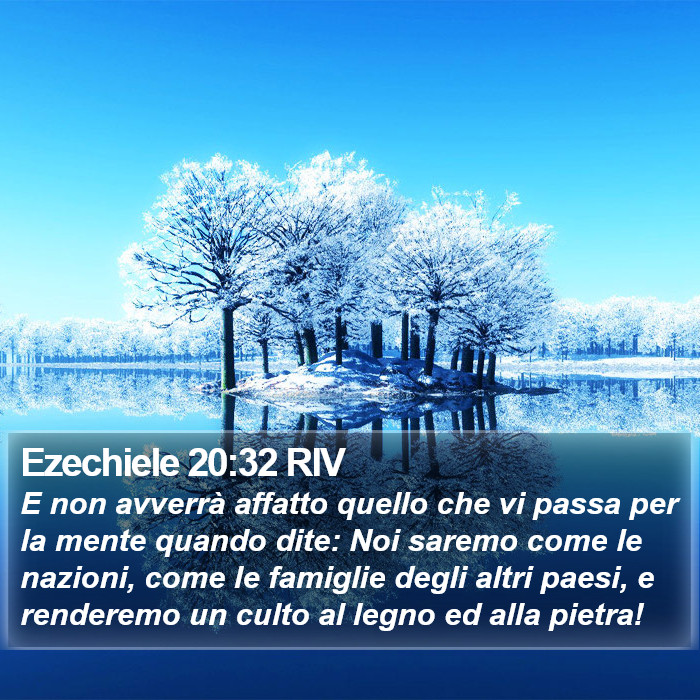 Ezechiele 20:32 RIV Bible Study