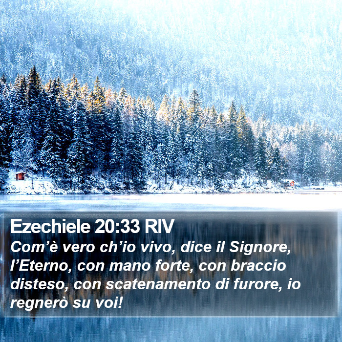Ezechiele 20:33 RIV Bible Study
