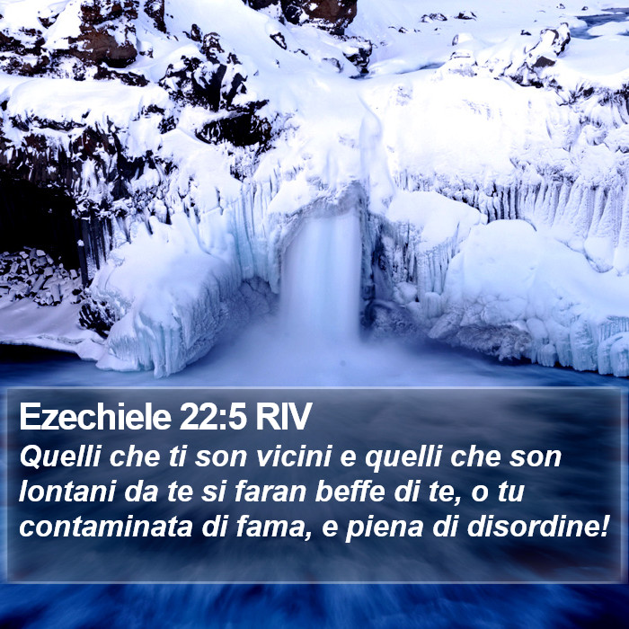 Ezechiele 22:5 RIV Bible Study