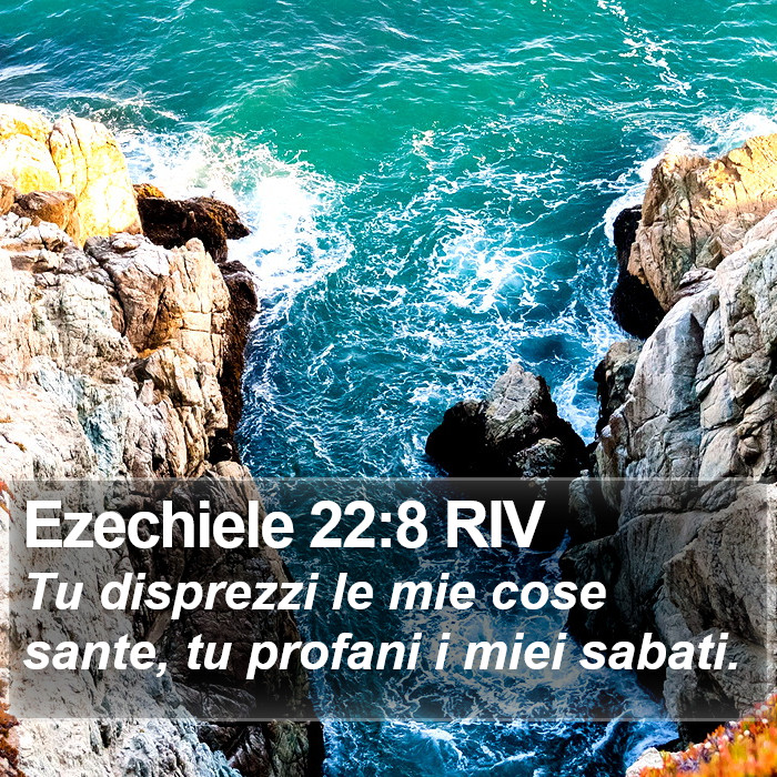 Ezechiele 22:8 RIV Bible Study