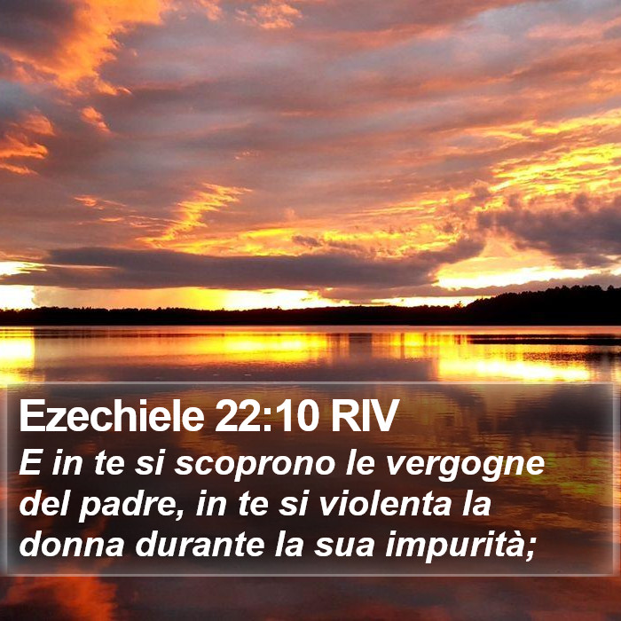 Ezechiele 22:10 RIV Bible Study