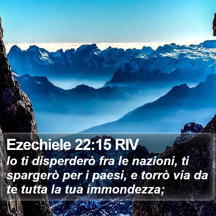 Ezechiele 22:15 RIV Bible Study