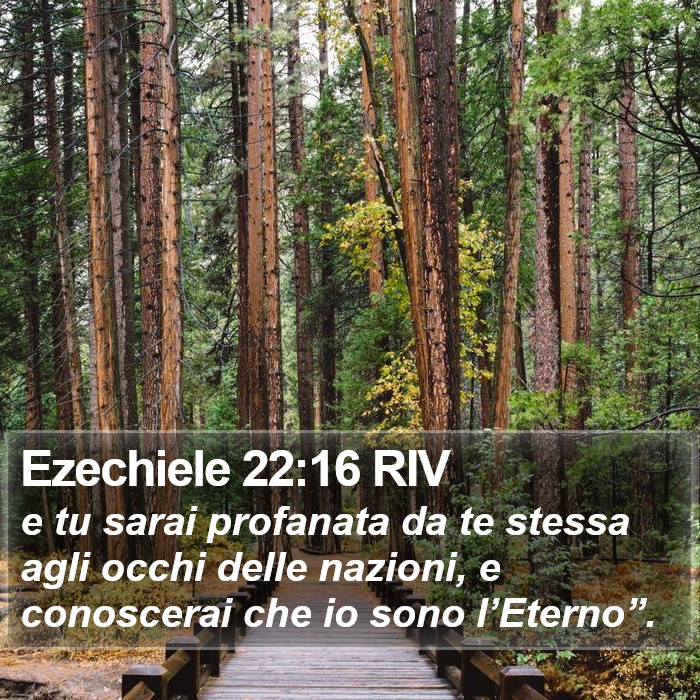 Ezechiele 22:16 RIV Bible Study