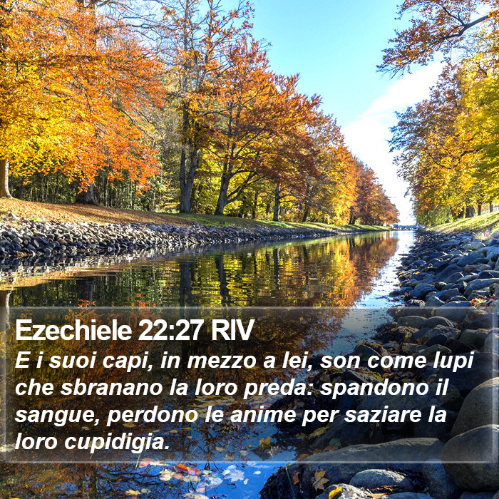 Ezechiele 22:27 RIV Bible Study