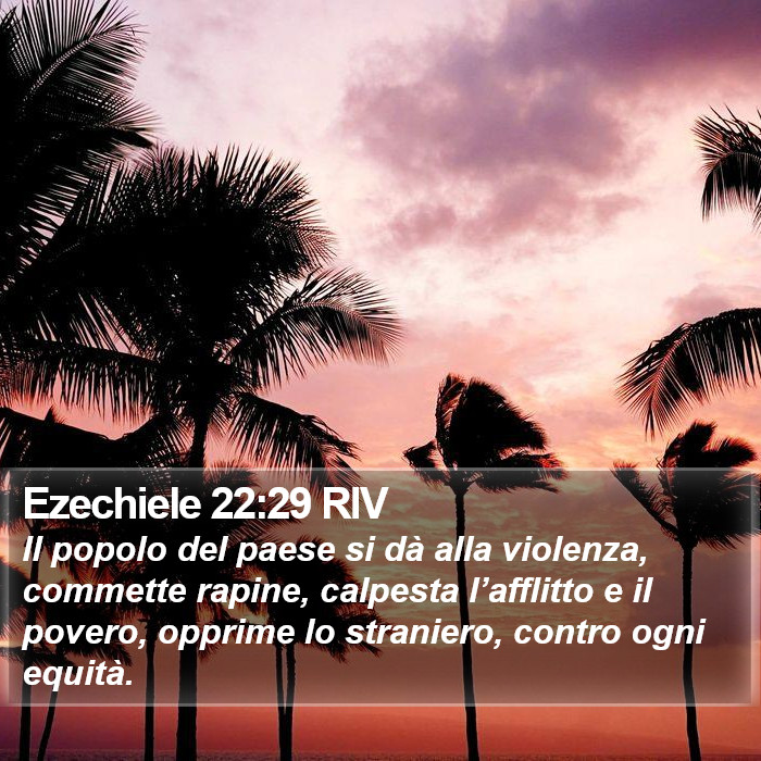 Ezechiele 22:29 RIV Bible Study