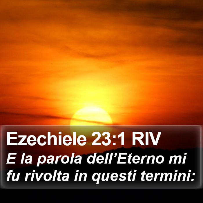 Ezechiele 23:1 RIV Bible Study