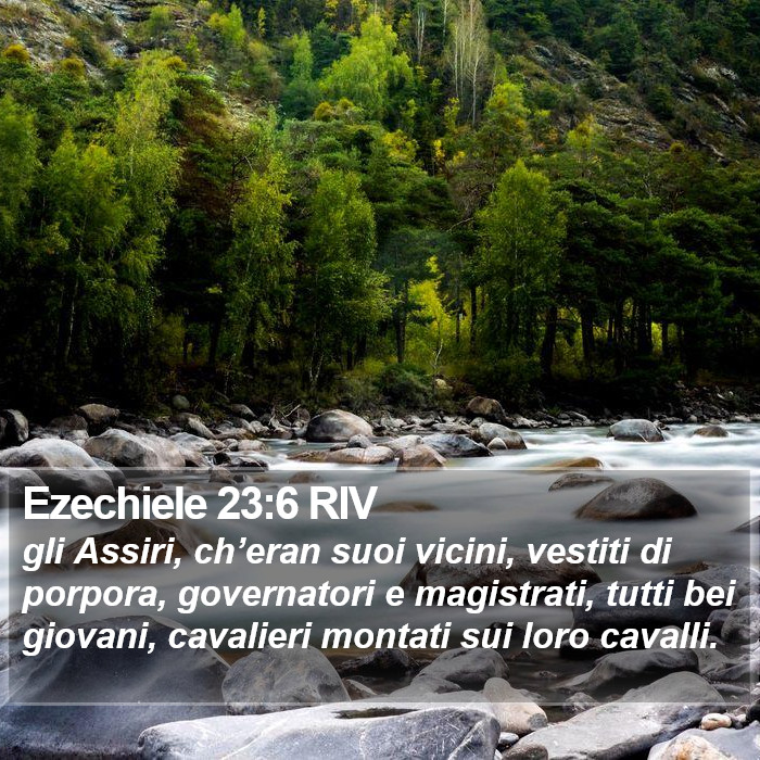 Ezechiele 23:6 RIV Bible Study