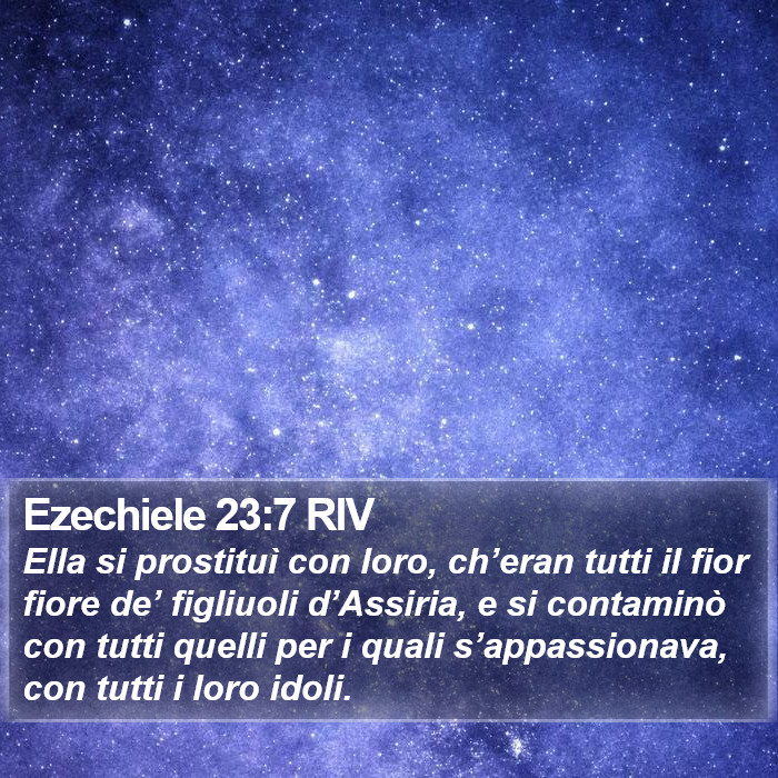 Ezechiele 23:7 RIV Bible Study