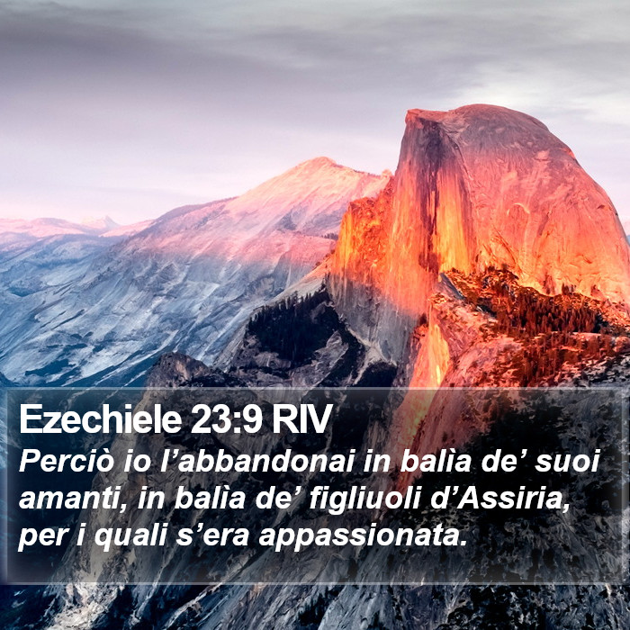 Ezechiele 23:9 RIV Bible Study