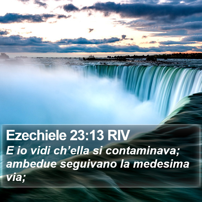 Ezechiele 23:13 RIV Bible Study