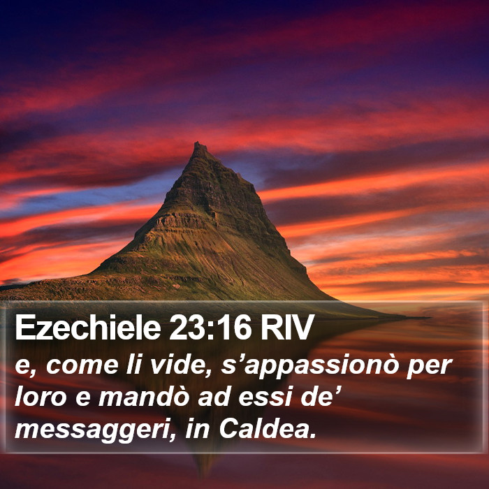 Ezechiele 23:16 RIV Bible Study