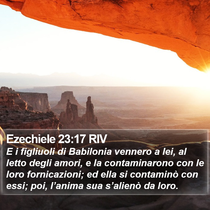 Ezechiele 23:17 RIV Bible Study