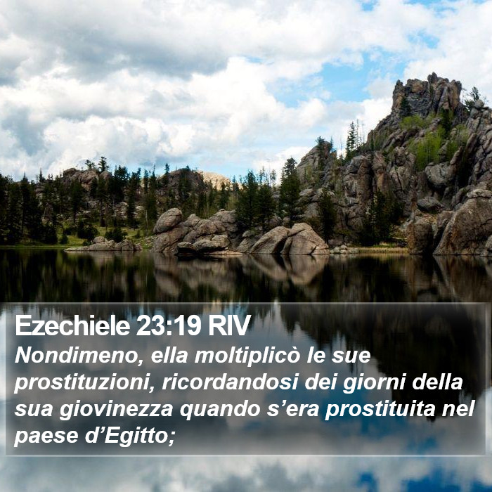 Ezechiele 23:19 RIV Bible Study