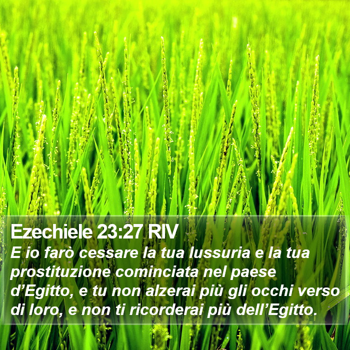 Ezechiele 23:27 RIV Bible Study