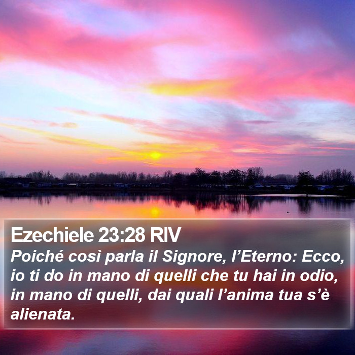 Ezechiele 23:28 RIV Bible Study