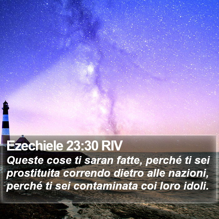 Ezechiele 23:30 RIV Bible Study