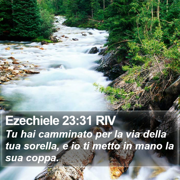 Ezechiele 23:31 RIV Bible Study