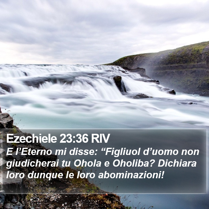 Ezechiele 23:36 RIV Bible Study