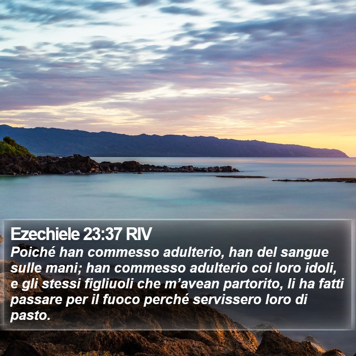 Ezechiele 23:37 RIV Bible Study