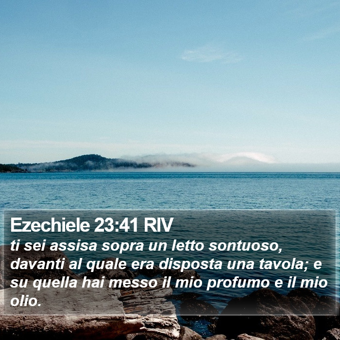 Ezechiele 23:41 RIV Bible Study