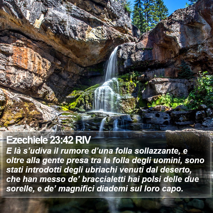 Ezechiele 23:42 RIV Bible Study