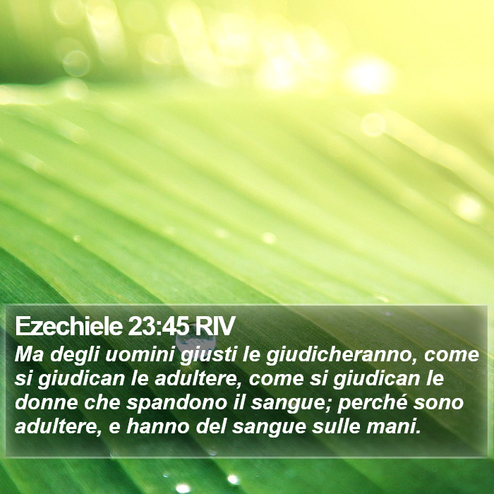 Ezechiele 23:45 RIV Bible Study