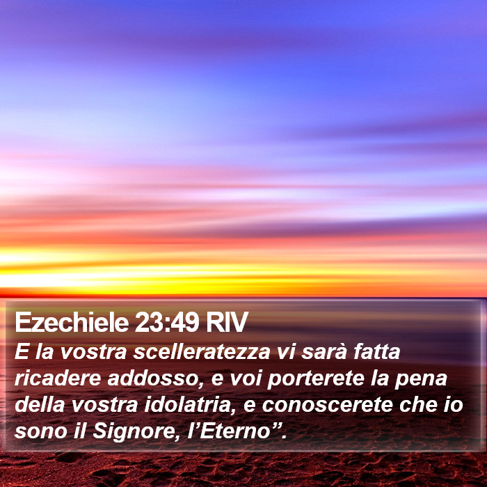 Ezechiele 23:49 RIV Bible Study