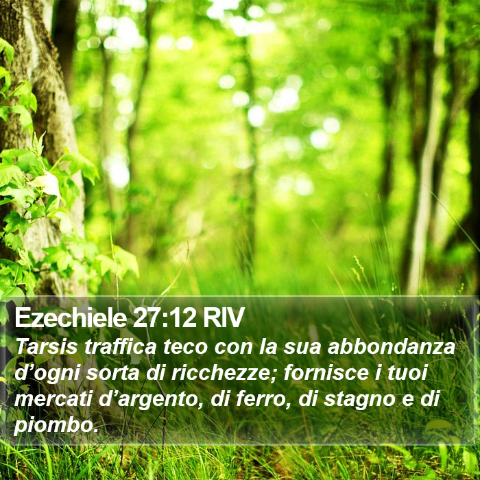 Ezechiele 27:12 RIV Bible Study