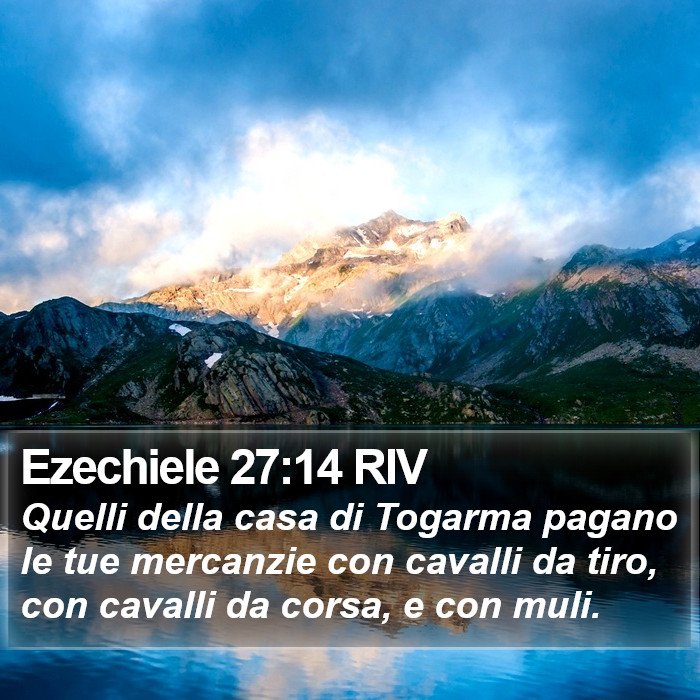 Ezechiele 27:14 RIV Bible Study