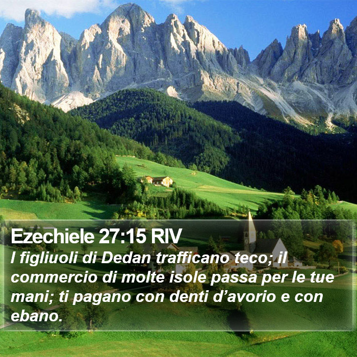 Ezechiele 27:15 RIV Bible Study