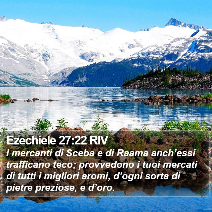 Ezechiele 27:22 RIV Bible Study
